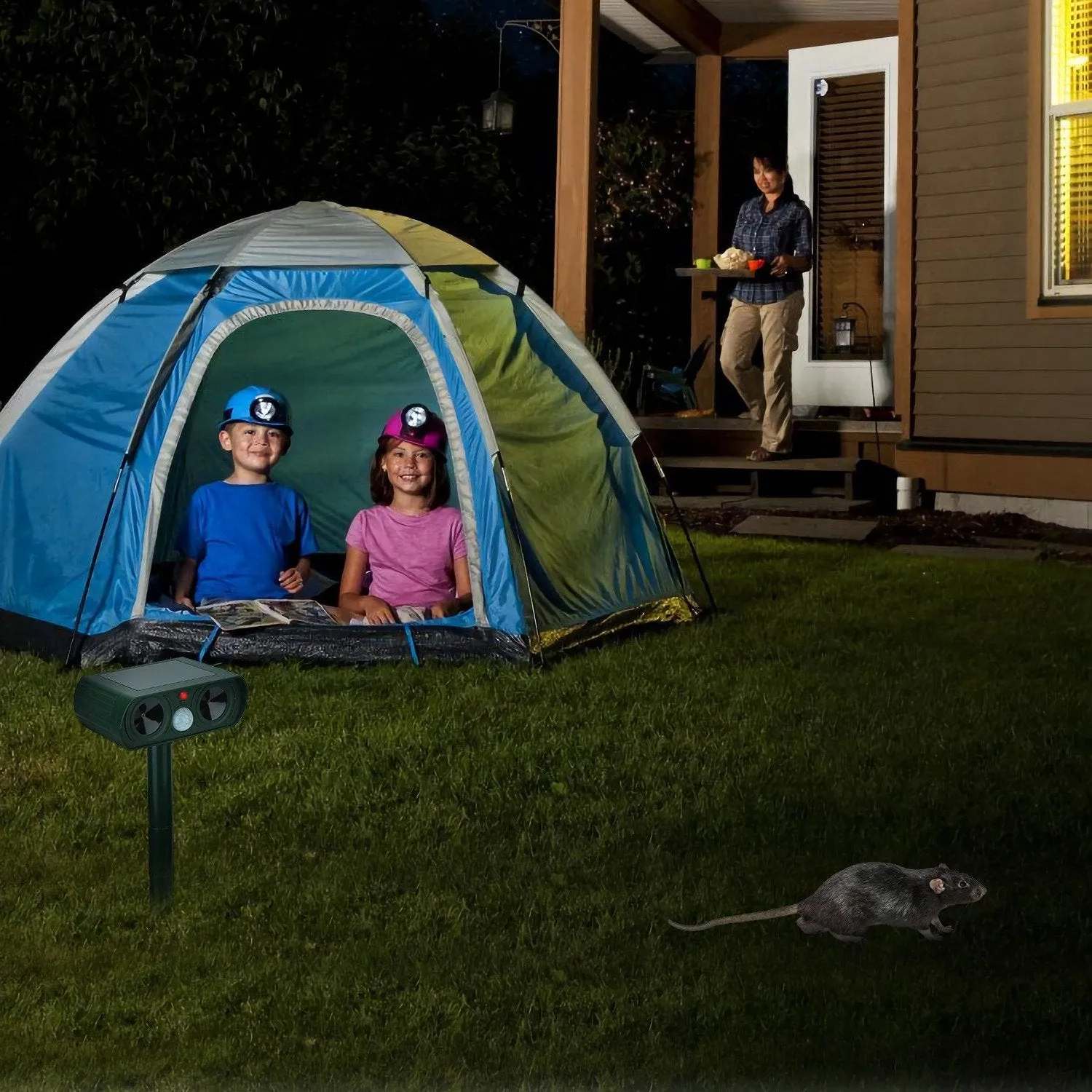 Solar Powered Ultrasonic Animal Repeller