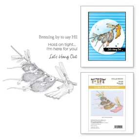 Spellbinders House Mouse Cling Rubber Stamp Breezy Day, Spring Has Sprung