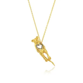 Stolen Heart Mouse Necklace Gold