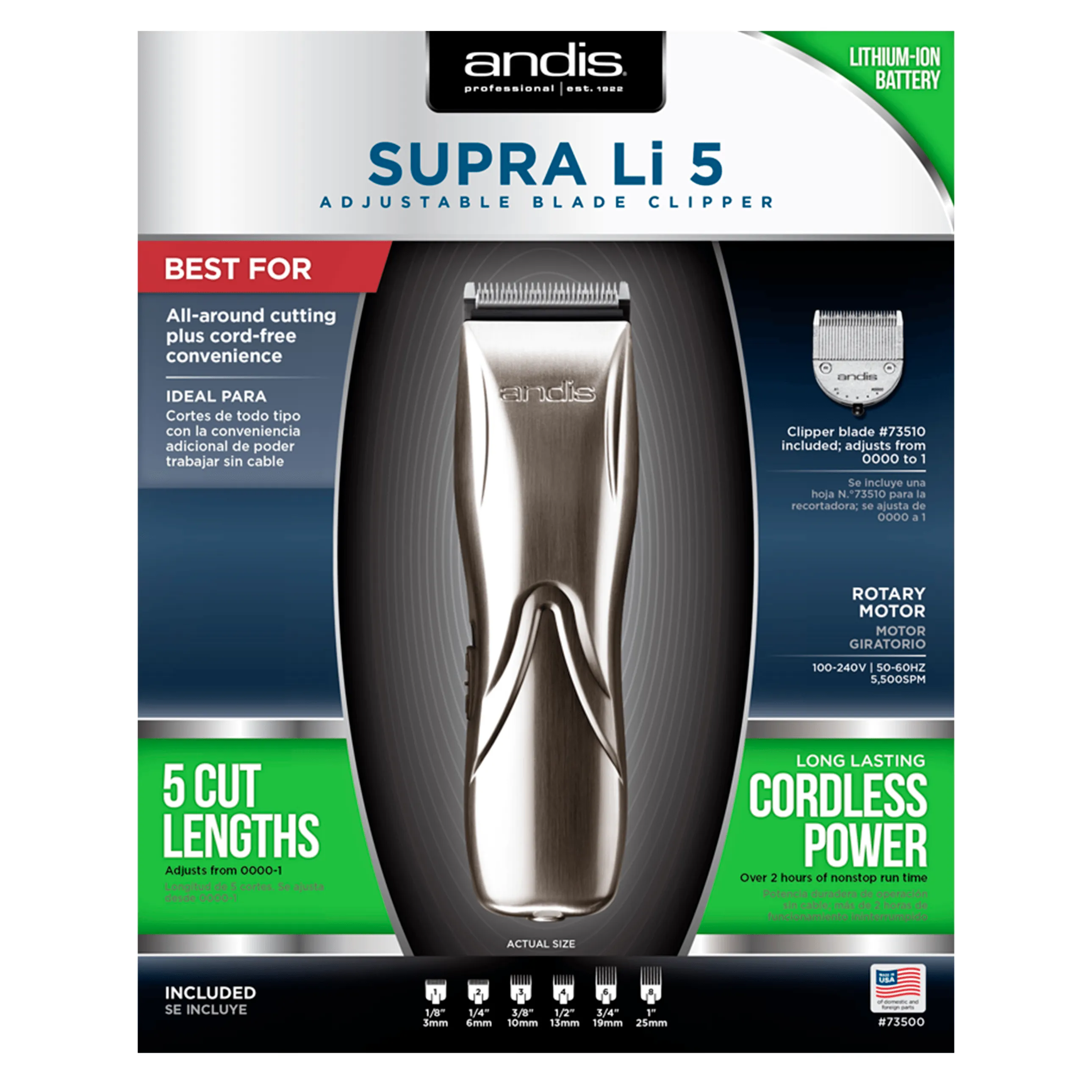 Supra Li 5 Adjustable Blade Clipper