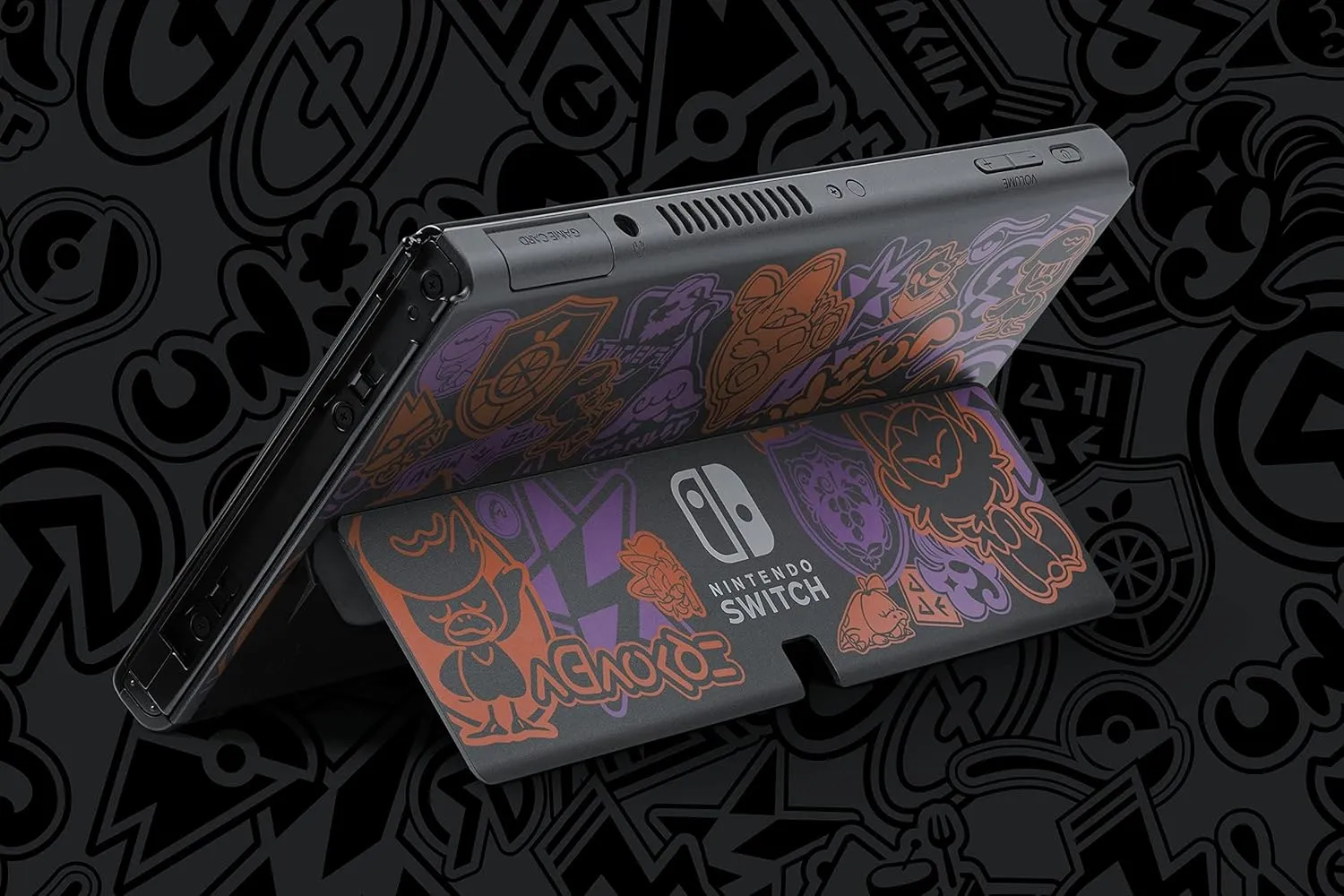 Switch Console, 64GB OLED Scarlet Violet   Red Purple Joy-Con