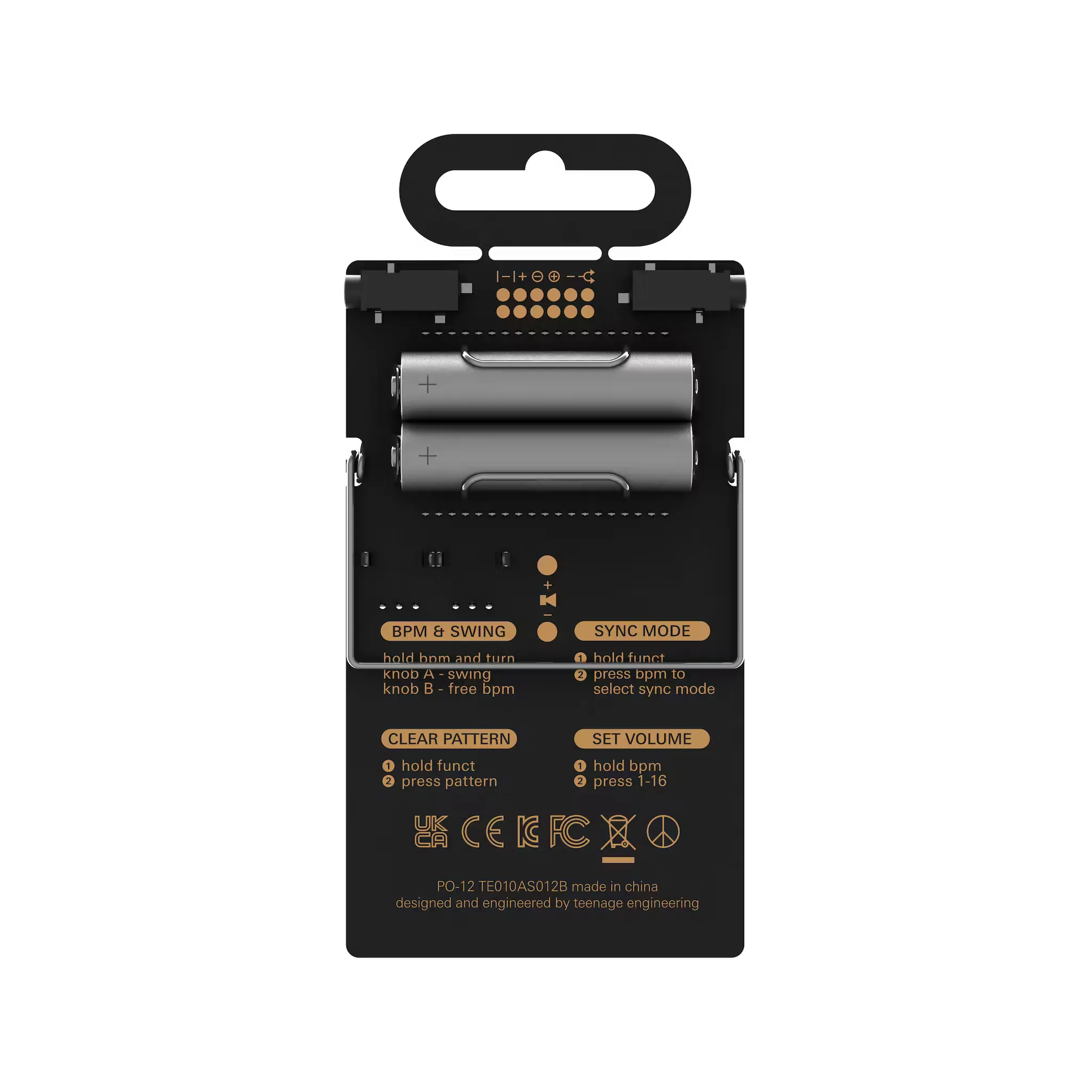 Teenage Engineering PO-12 Rhythm Programmable Rhythm Synthesizer
