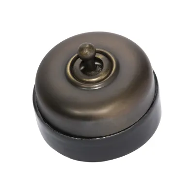 TRADCO SWITCH IVORY PORCELAIN BASE