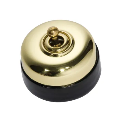 TRADCO SWITCH IVORY PORCELAIN BASE