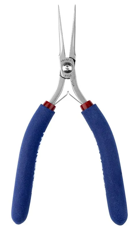 Tronex P724 Needle Nose Pliers with Extra-Long, Smooth Jaw & Long Ergonomic Handles, 6.80" OAL