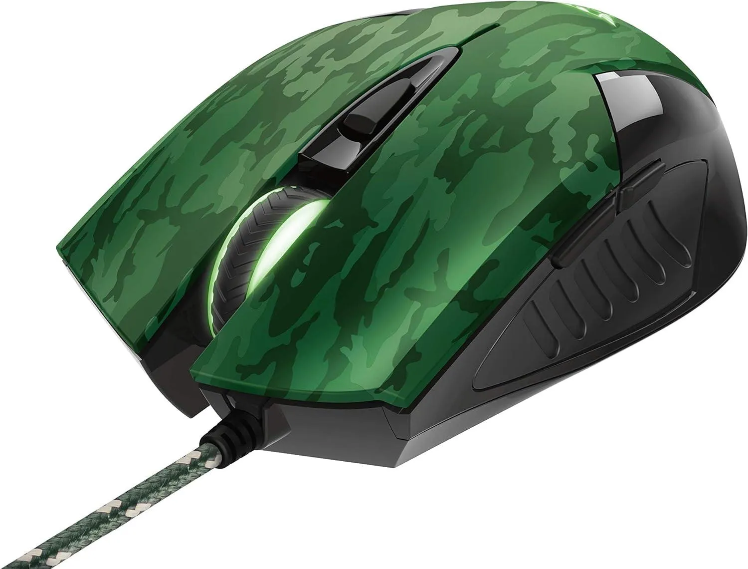 Trust Gaming GXT 781 Rixa Camo Gaming Mouse and Mouse Pad - Green Camo