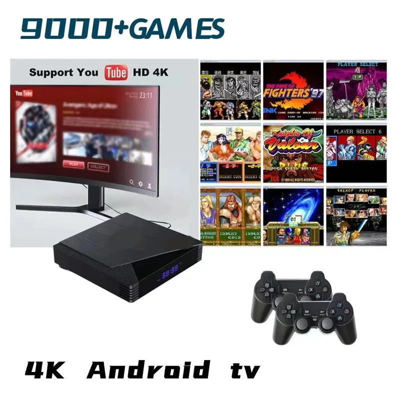 Tv Box With Wireless Controller Gamepad Tx9