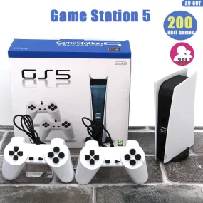 Two-Player Video Game Console With 200 Classic Games 8-Bit GS5 TV Consola Retro Handheld Game Player AV Output