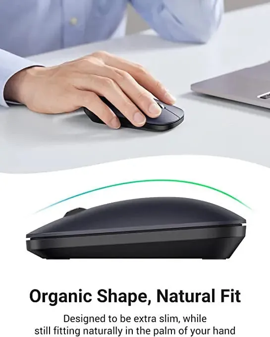 UGREEN 90372, 2.4G Slim Silent Computer Wireless Mouse with 4000 DPI, with 18-Month Battery Life(Black)