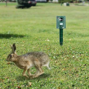 Ultrasonic Animal Repeller IP4 Waterproof Motion Sensor Repellent with Flashing Led Light