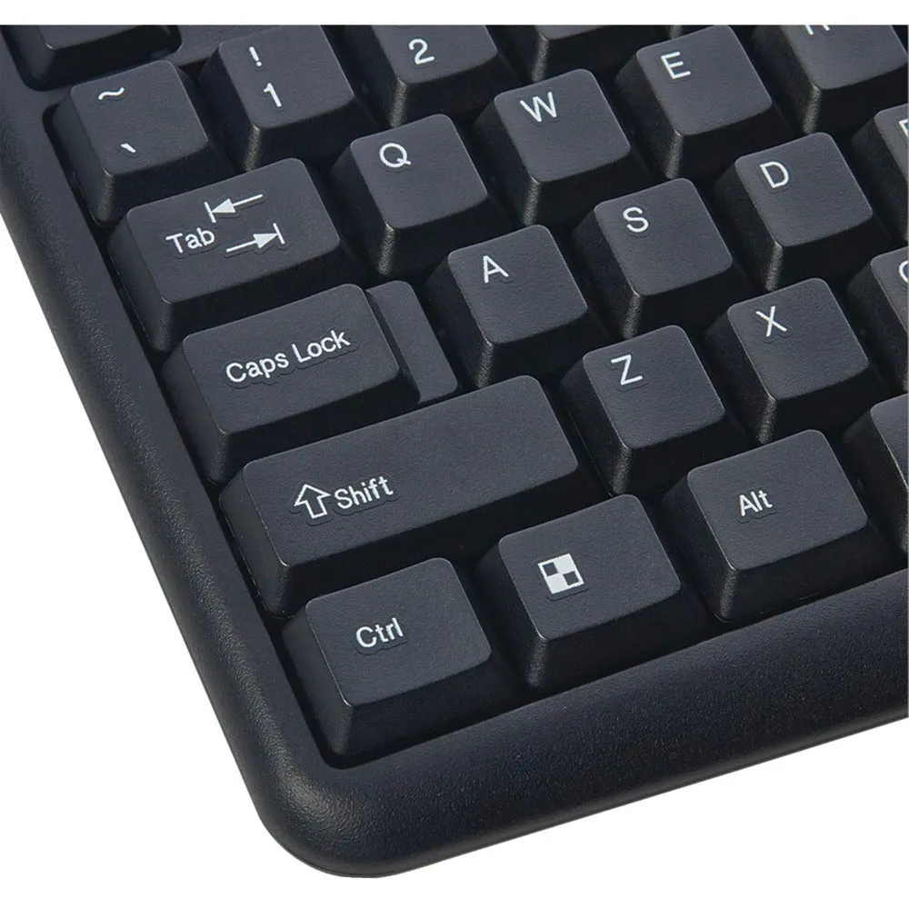 VERBATIM 99202 Slimline Corded USB Keyboard & Mouse