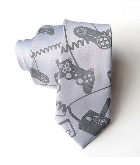 Video Game Controllers Necktie. Control Freak tie