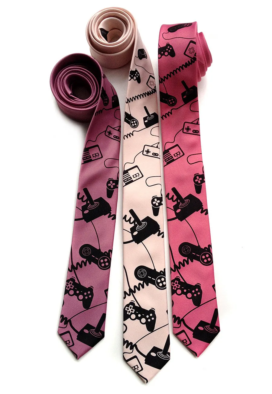 Video Game Controllers Necktie. Control Freak tie