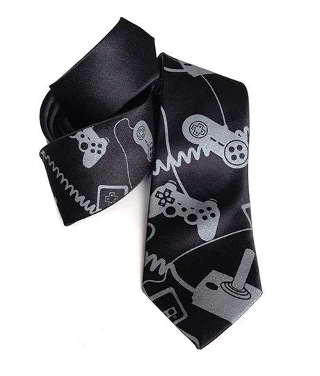 Video Game Controllers Necktie. Control Freak tie