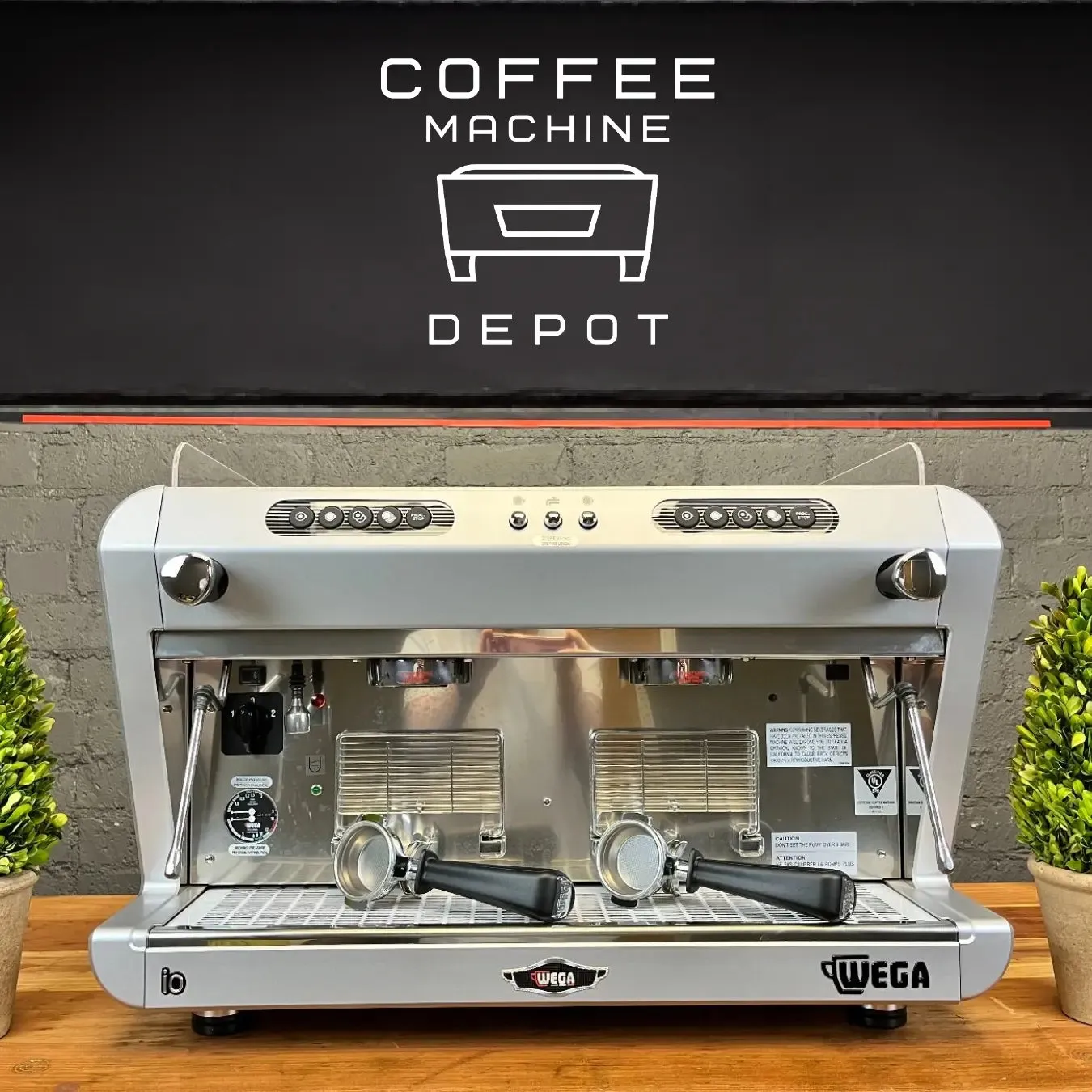 Wega IO - 2 Group Commercial Espresso Machine High Cup (Open Box)