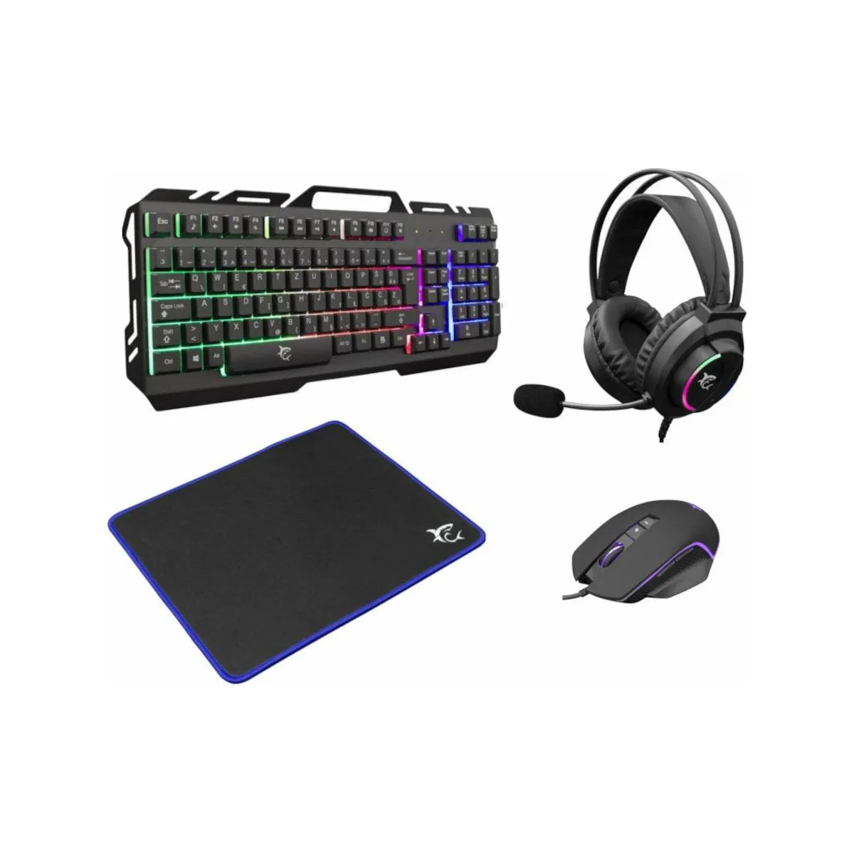White Shark GC-4103 Cheyenne 4 in 1 Gaming Combo Set - Black | CHEYENNE