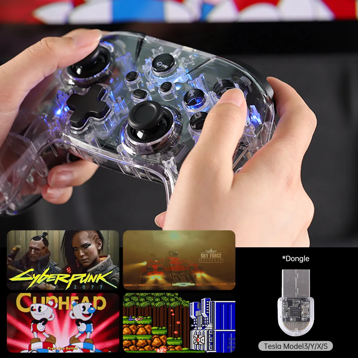 Wireless Game Controller for Tesla