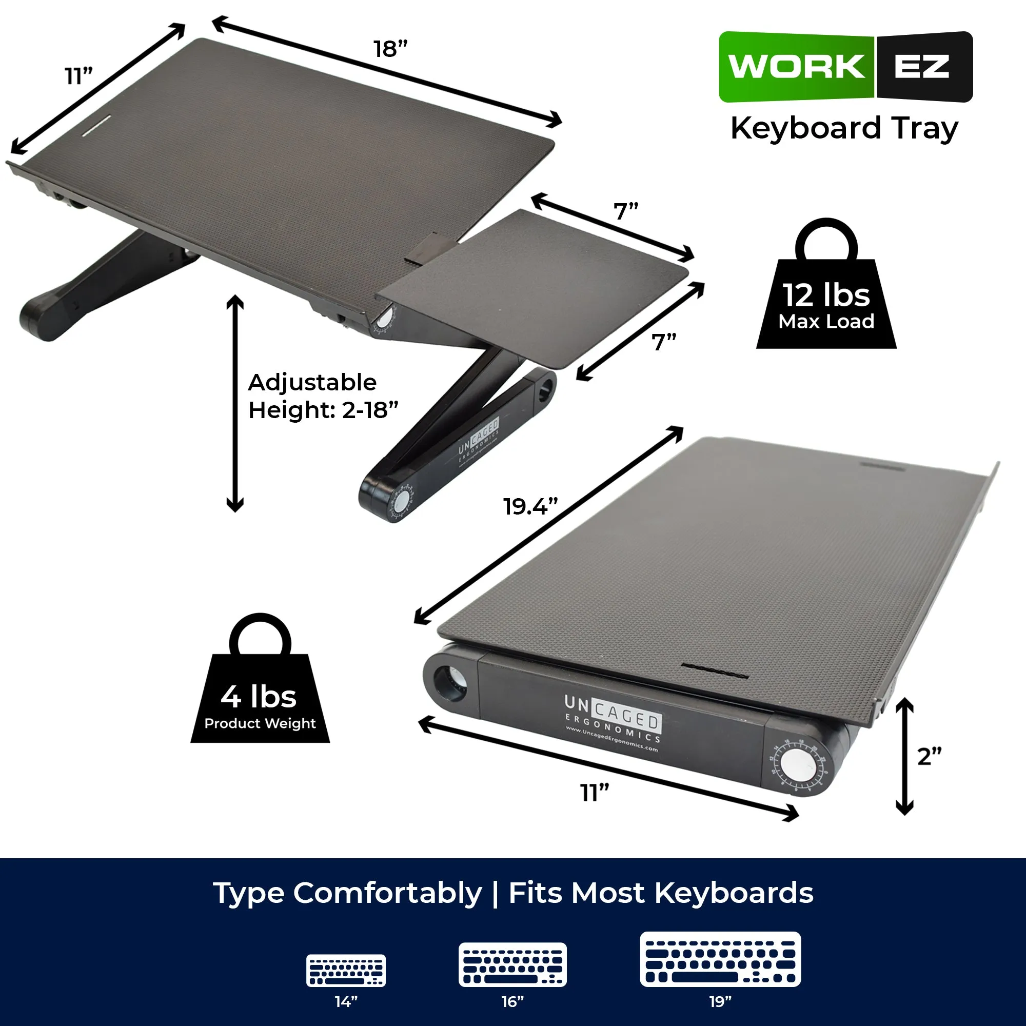 WorkEZ Keyboard Tray